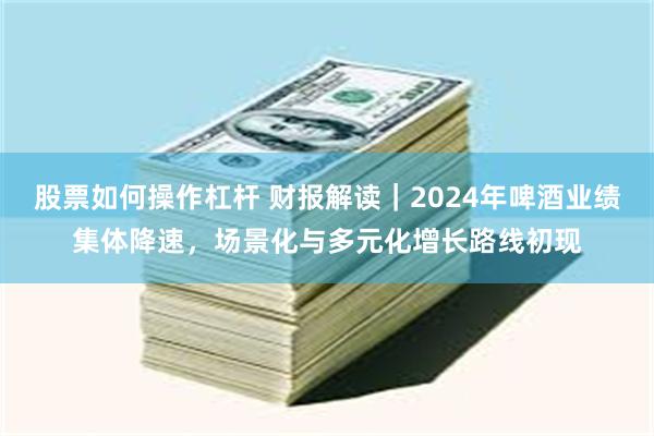 股票如何操作杠杆 财报解读｜2024年啤酒业绩集体降速，场景化与多元化增长路线初现